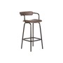 Tabouret Home ESPRIT Cuir Fer