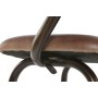 Stool Home ESPRIT Leather Iron