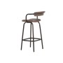 Stool Home ESPRIT Leather Iron