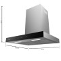 Cecotec Conventional Hood 60 cm Bolero Flux TT 605500 Black Glass A++