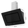 Cecotec Conventional Hood Bolero Flux DT 908002 90 cm Black Glass A++ 210W