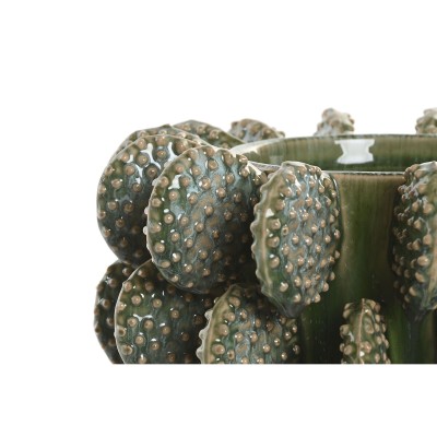 Vase Home ESPRIT Vert Céramique Tropical