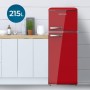 Réfrigérateur Combiné Cecotec Bolero CoolMarket 2D Origin 215 Red E 215 L Rouge