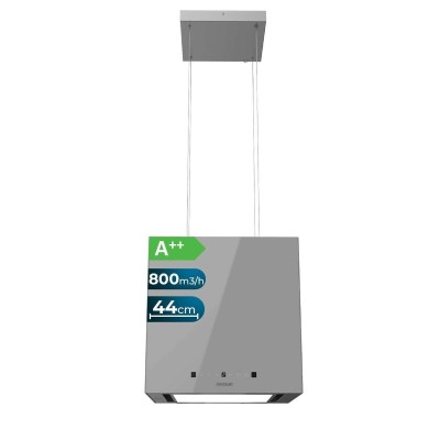 Hotte îlot Cecotec Bolero Flux CCT 448000 verre gris A++ 800m³/h tactile