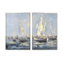 Canvas Home ESPRIT Grey Turquoise Golden Yachts Mediterranean (2 Units)