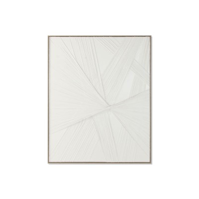 Painting Home ESPRIT White Abstract Urban 123,5 x 5 x 153,5 cm