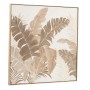 Painting Home ESPRIT White Natural Sheets Tropical With relief 102,5 X 4,5 X 102,5 CM (2 Units)