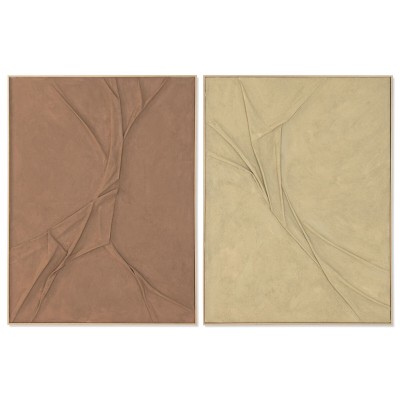 Cadre Home ESPRIT Moutarde Terre cuite Moderne 90 x 4,5 x 120 cm (2 Unités)