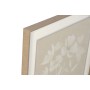 Painting Home ESPRIT White Beige Flowers Shabby Chic 62,5 X 3,8 X 62,5 CM (2 Units)