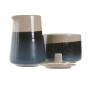 Laitière et sucrier Home ESPRIT Bleu Gris Porcelaine 250 ml 9 X 9 X 8,4 cm 2 Pièces