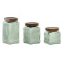 Set de 3 Boites Home ESPRIT Vert Naturel 1 L 3 Pièces