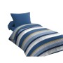 Parure de couette HOME LINGE PASSION Bleu Blanc 140 x 200 cm