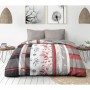 Duvet cover set HOME LINGE PASSION Blue White rouge 240 x 260 cm Super king 3 Pieces