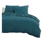Parure de couette HOME LINGE PASSION Bleu Lit king size 3 Pièces