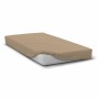 Fitted bottom sheet HOME LINGE PASSION Beige Super king 180 x 200 + 30 cm