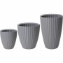 Plant pot Garden ID Fancy Grey Polyethylene 40 x 58 cm