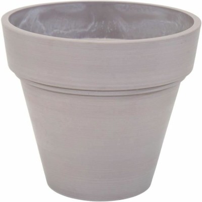 Pot Mega Collections Ecostone Planter Marron Taupe Plastique Recyclado 55 x 51 cm