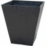 Pot Mega Collections Ecostone Square Noir noir Plastique Recyclado 48 x 57 cm