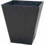 Plant pot Mega Collections Ecostone Square Black noir Plastic Recycled 42 x 46 x 42 cm 43 x 43 x 74 cm 41 x 45 cm