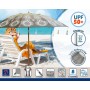 Beach parasol Grey Ø 200 cm SPF50+ Boho