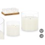 LED Candle Gift Decor White Transparent 15 x 15 x 15 cm (AA) (6 Units)
