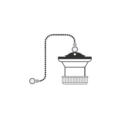 Bouchon de vidange Mirtak PVC