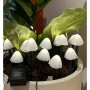 Decorative light for plants Lumineo 491762 White Mini Mushroom (20 Units)