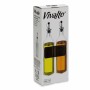 Oil and Vinegar Set Vivalto Transparent Glass Silicone Crystal 500 ml 5,7 x 29,5 x 5,7 cm 12 x 31 x 6 cm 2 Units