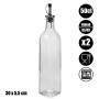 Oil and Vinegar Set Vivalto Transparent Glass Silicone Crystal 500 ml 5,7 x 29,5 x 5,7 cm 12 x 31 x 6 cm 2 Units