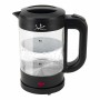 Kettle JATA 1500 W 1,2 L Transparent Stainless steel Borosilicate Glass