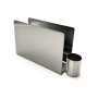 Napkin holder My Bar Silver Steel 16,2 x 4,5 x 9 cm (24 Units)