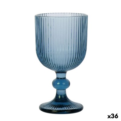 Verre La Mediterránea Sonella Bleu verre 360 ml (36 Unités)