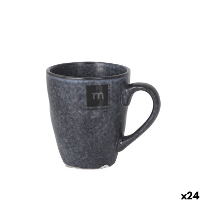 Tasse mug La Mediterránea Nebula Gris 180 ml Céramique (24 Unités)