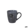 Mug La Mediterránea Nebula Grey 90 ml Ceramic (24 Units)