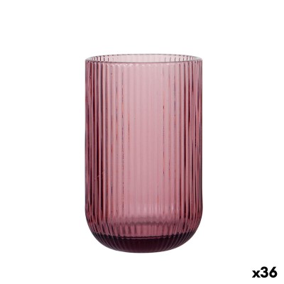 Glass La Mediterránea Sonella Purple Glass 430 ml (36 Units)