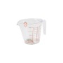 Measuring Jug MasterChef Plastic 500 ml Transparent (12 Units)