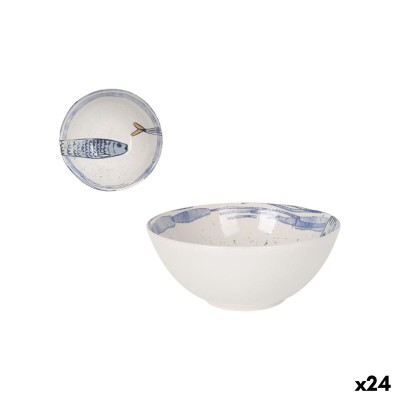 Bol La Mediterránea Peixe 2.0 Multicouleur Céramique (24 Unités)