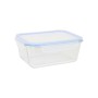 Lunch box Quttin Blue Transparent Rectangular 1,8 L (6 Units)
