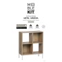 Shelves MobleKit White Brown Wood Metal 60 x 29 x 72 cm