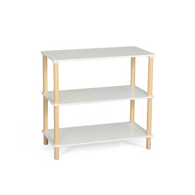 Étagère MobleKit Blanc Bois 80 x 35 x 75 cm