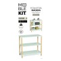 Shelves MobleKit White Wood 80 x 35 x 75 cm