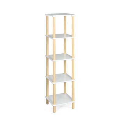 Étagère MobleKit Blanc Bois 35 x 35 x 138 cm