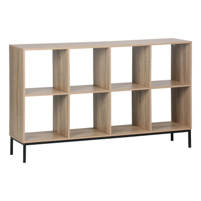 Shelves MobleKit Brown Black Wood Metal 118 x 29 x 72 cm