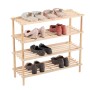 Shoe Rack Confortime Natural Wood 74 x 26 x 67 cm (6 Units)