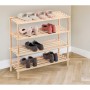 Range-chaussures Confortime Naturel Bois 74 x 26 x 67 cm (6 Unités)