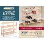 Shoe Rack Confortime Natural Wood 74 x 26 x 67 cm (6 Units)