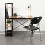 Bureau avec étagère Max Home Acier Mélamine Contre-plaqué 120 x 12 x 64 cm