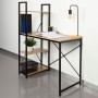 Desk with Shelf Max Home Steel Melamin Particleboard 120 x 12 x 64 cm