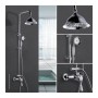 Colonne de douche Rousseau Gris Chrome 150 mm