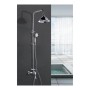 Shower Column Rousseau Grey Chrome 150 mm